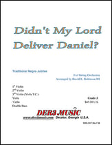 Didn't My Lord Deliver Daniel? Orchestra sheet music cover